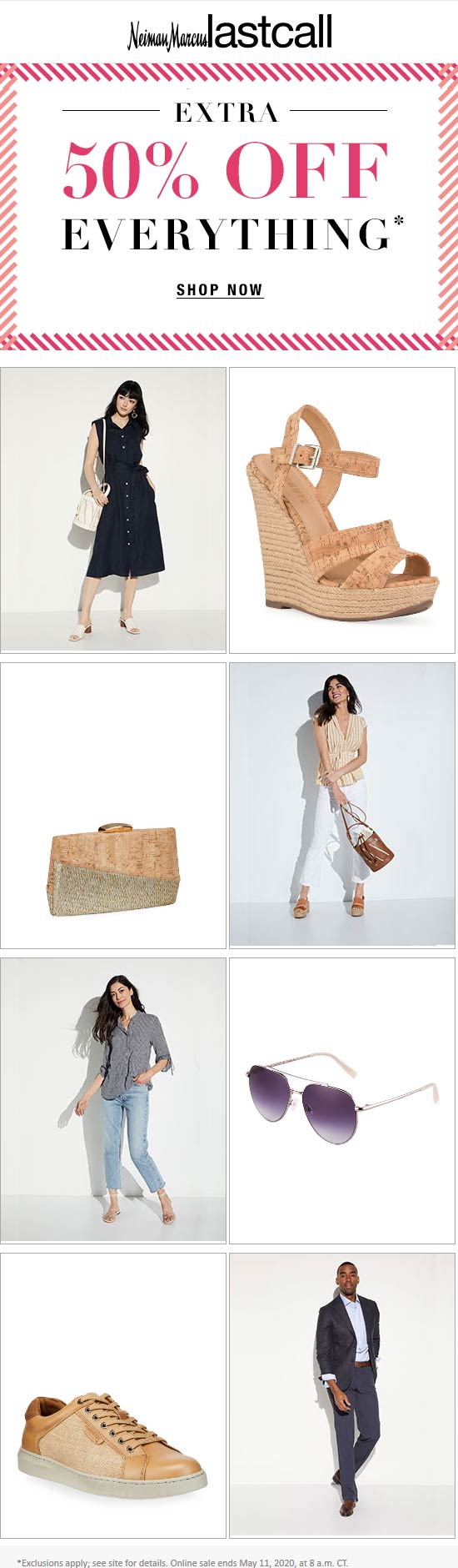 Last Call stores Coupon  Extra 50% off everything today at Neiman Marcus Last Call #lastcall