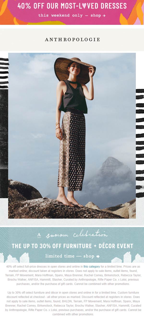40 off summer dresses & more at Anthropologie anthropologie The