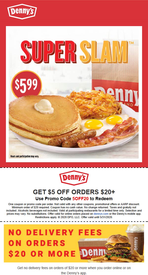 Dennys June 21 Coupons And Promo Codes