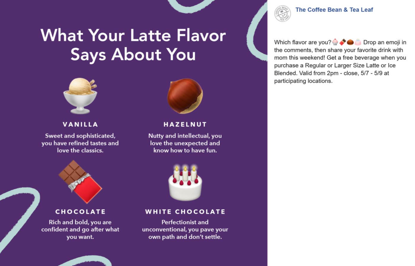 Coffee Bean & Tea Leaf restaurants Coupon  Second drink free after 2p at The Coffee Bean & Tea Leaf #coffeebeantealeaf 