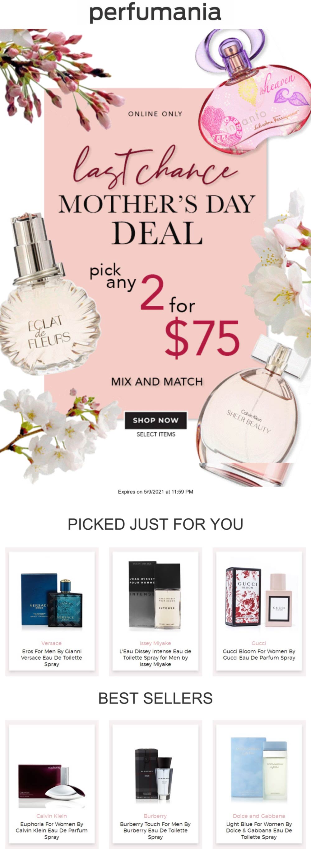 Perfumania stores Coupon  Any 2 fragrance for $75 today online at Perfumania #perfumania 