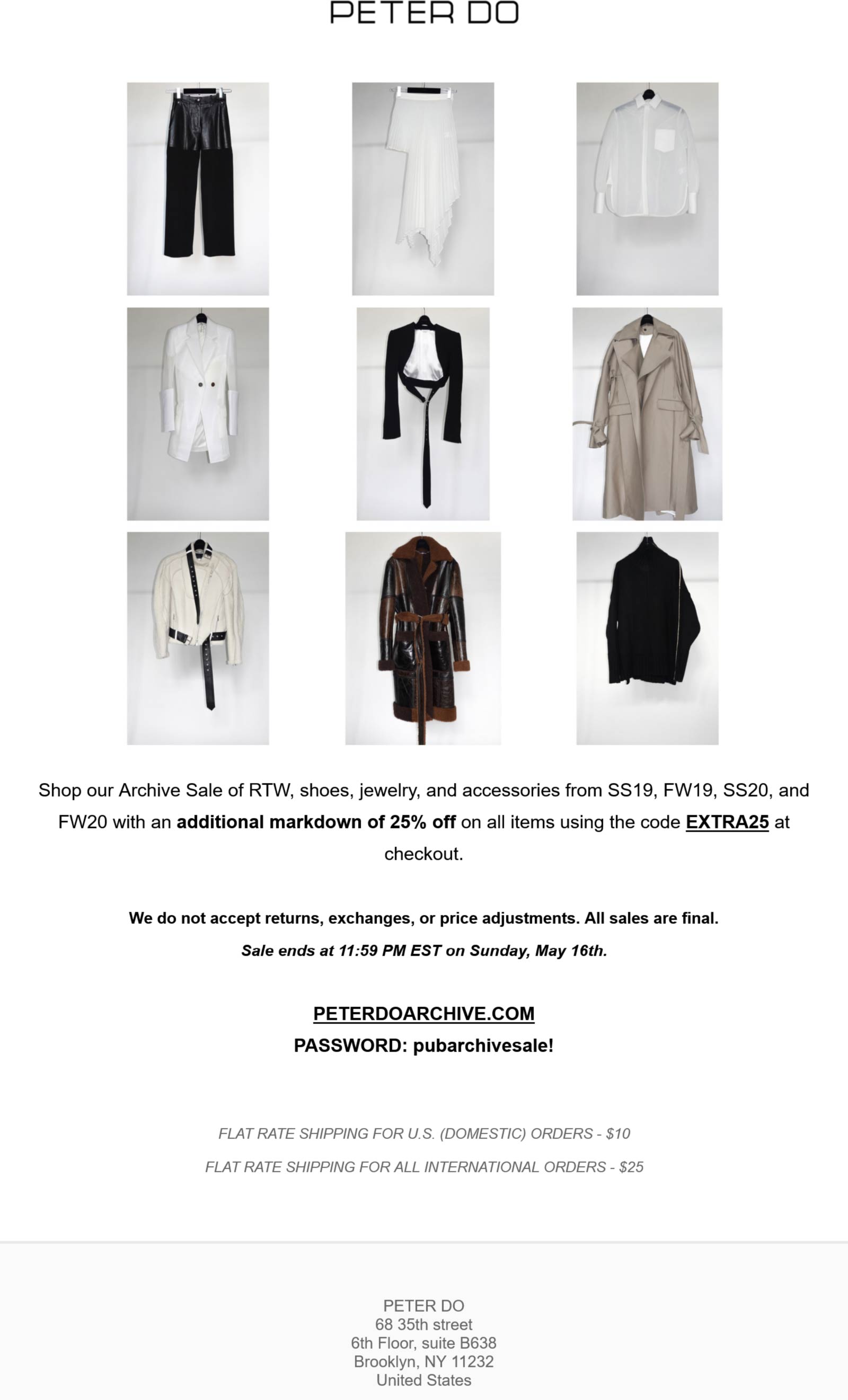 Peter Do stores Coupon  Extra 25% off sale items at Peter Do via promo code EXTRA25 #peterdo 