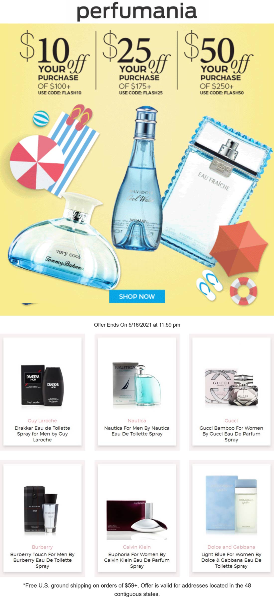 Perfumania stores Coupon  Fragrances are $10-$50 off $100+ today online at Perfumania via promo code FLASH10 #perfumania 