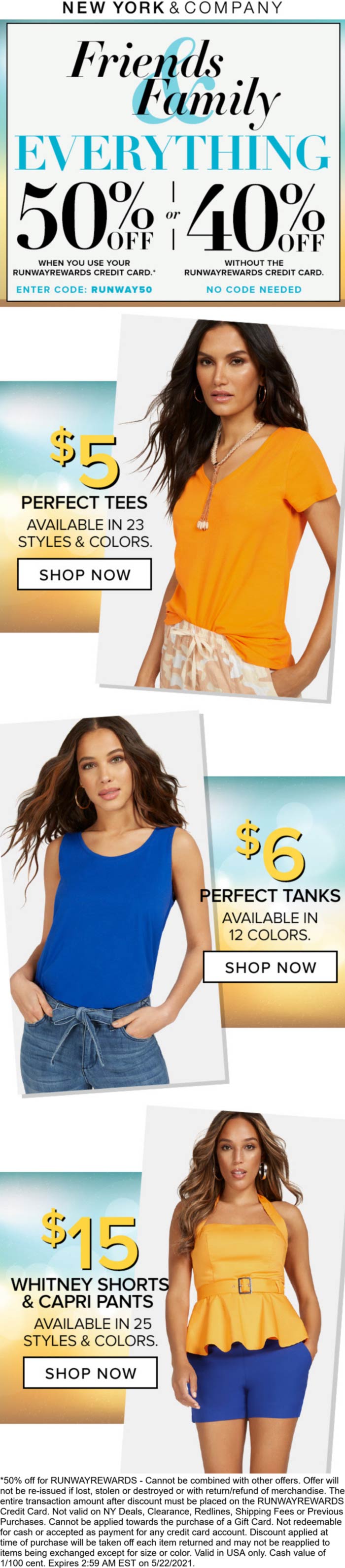 New York & Company stores Coupon  40% off everything today at New York & Company #newyorkcompany 
