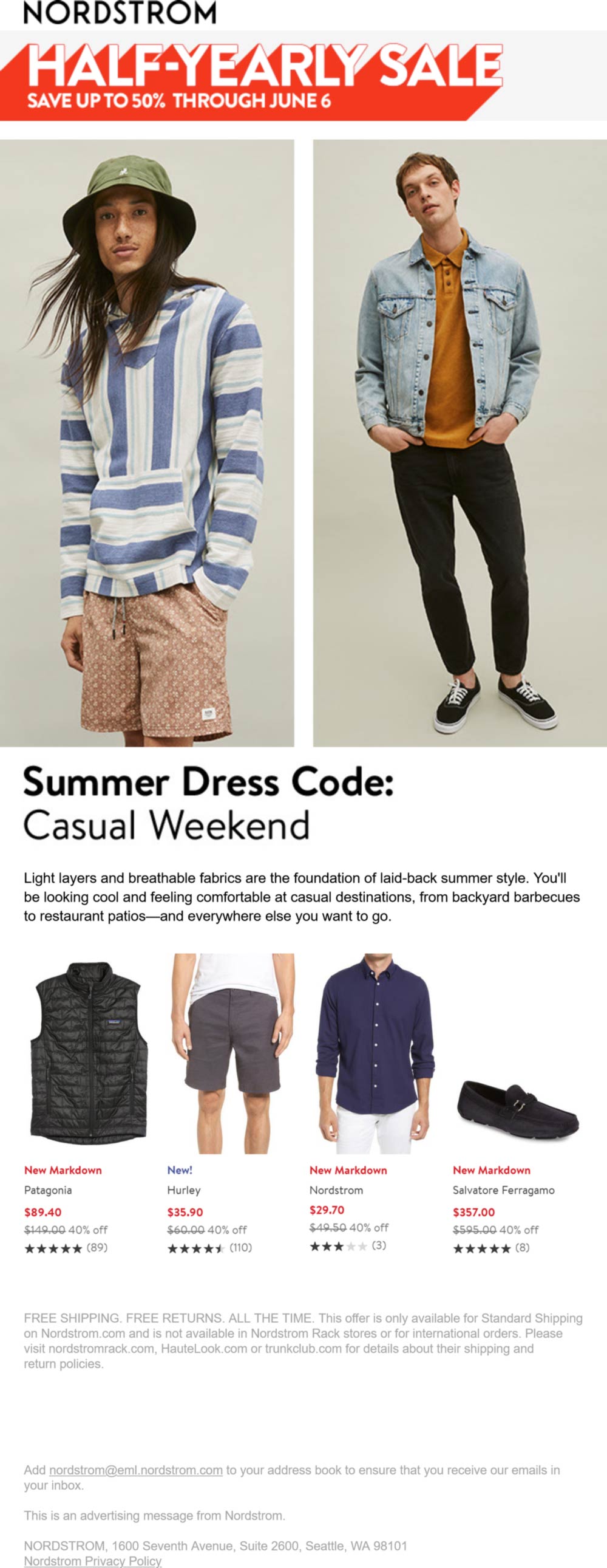 Nordstrom Bi-annual 50% off sale going on at Nordstrom, also online #nordstrom Nordstrom stores Coupon Bi-annual 50% off sale going on at Nordstrom, also online #nordstrom