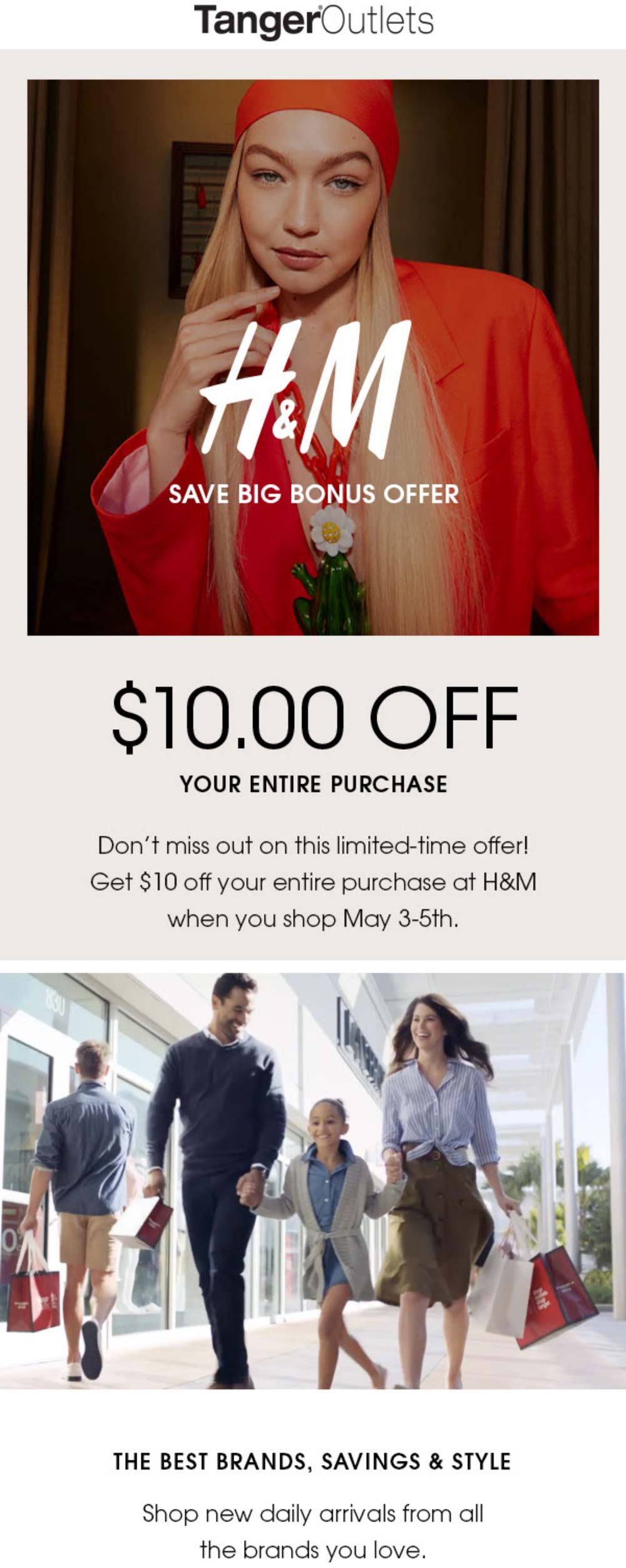 Tanger Outlets coupons & promo code for [November 2022]