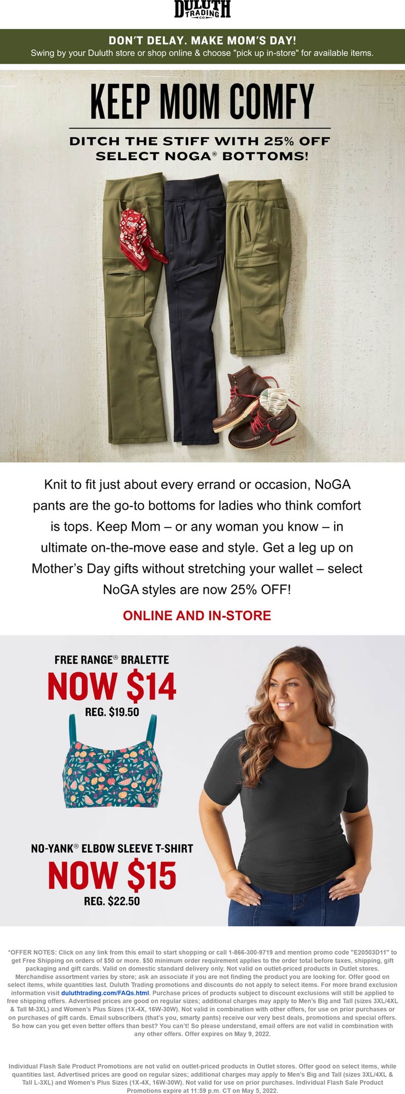 Duluth Trading Co stores Coupon  25% off NoGA styles at Duluth Trading Co, ditto online #duluthtradingco 