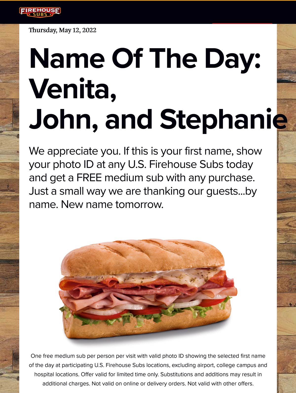 Firehouse Subs coupons & promo code for [July 2022]