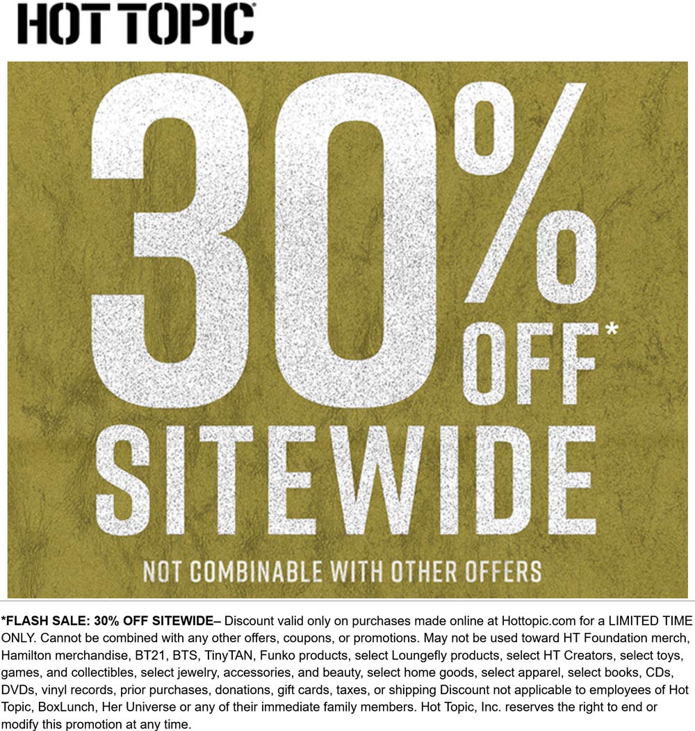 Hot Topic coupons & promo code for [December 2022]