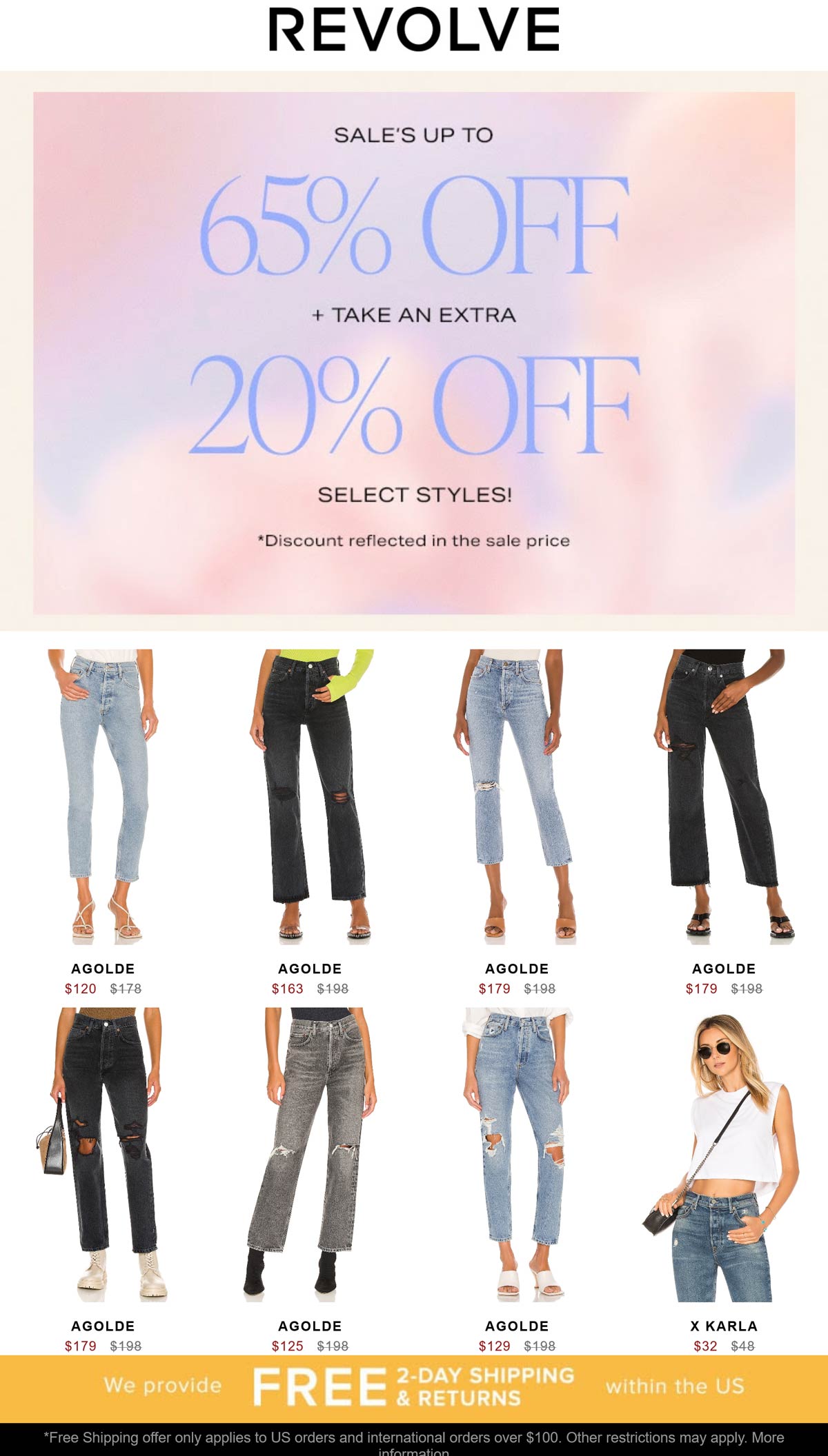 Revolve stores Coupon  Extra 20-85% sale items at Revolve #revolve 