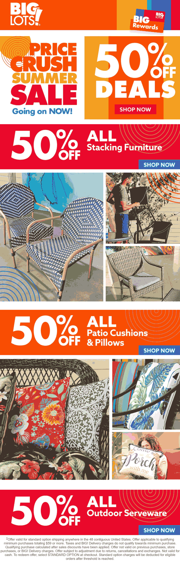 Big Lots stores Coupon  Patio is 50% off at Big Lots #biglots 