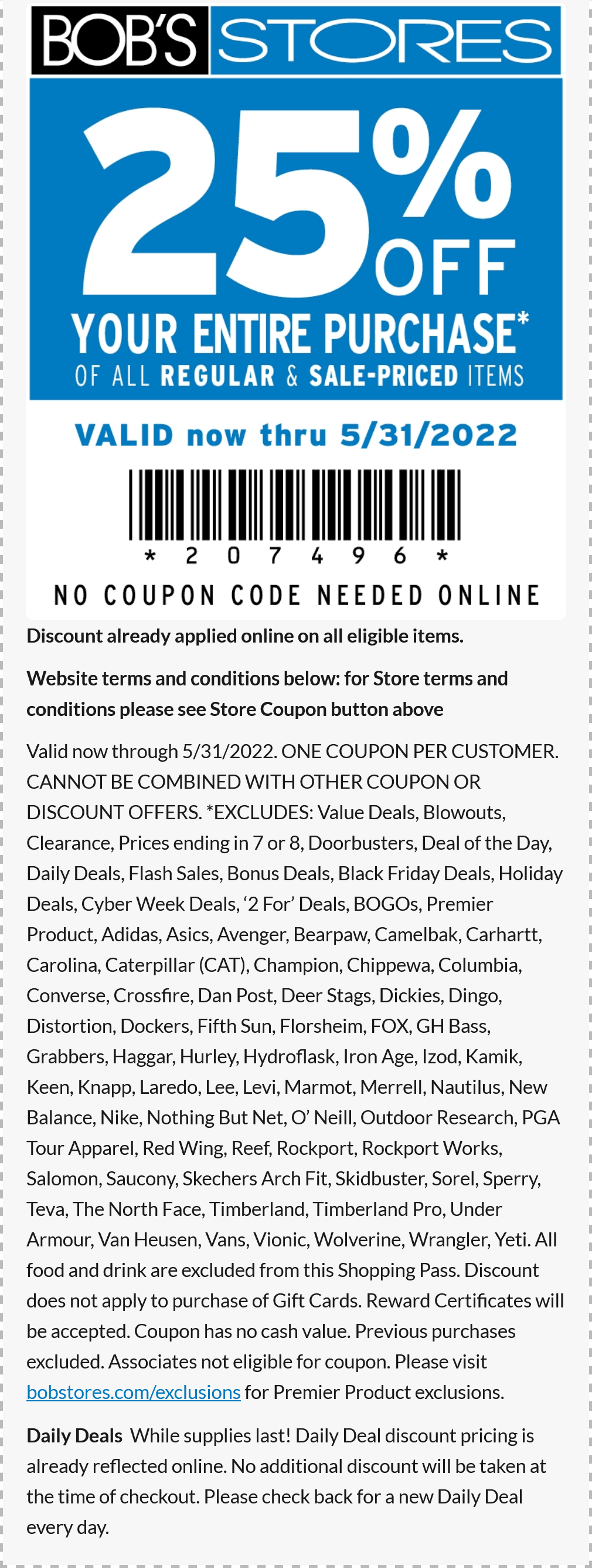 Bobs Stores coupons & promo code for [February 2023]