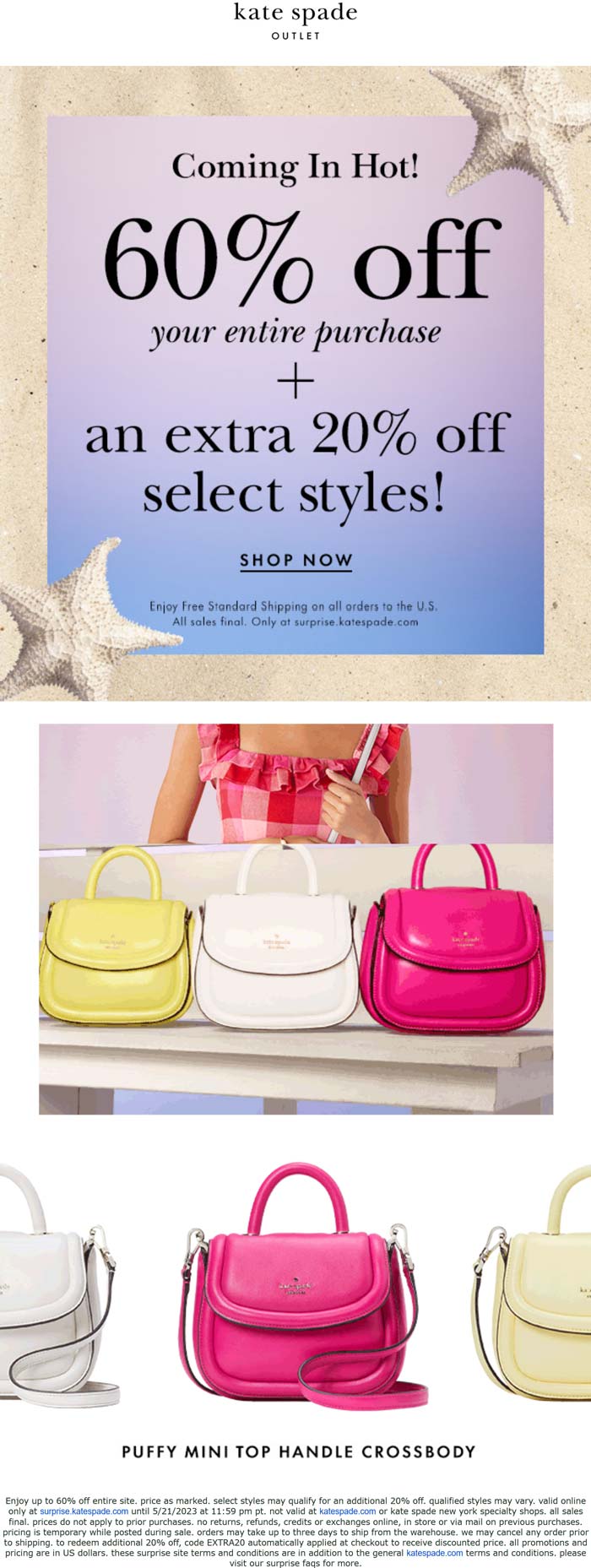Kate Spade Outlet stores Coupon  Extra 20% off & more at Kate Spade Outlet #katespadeoutlet 