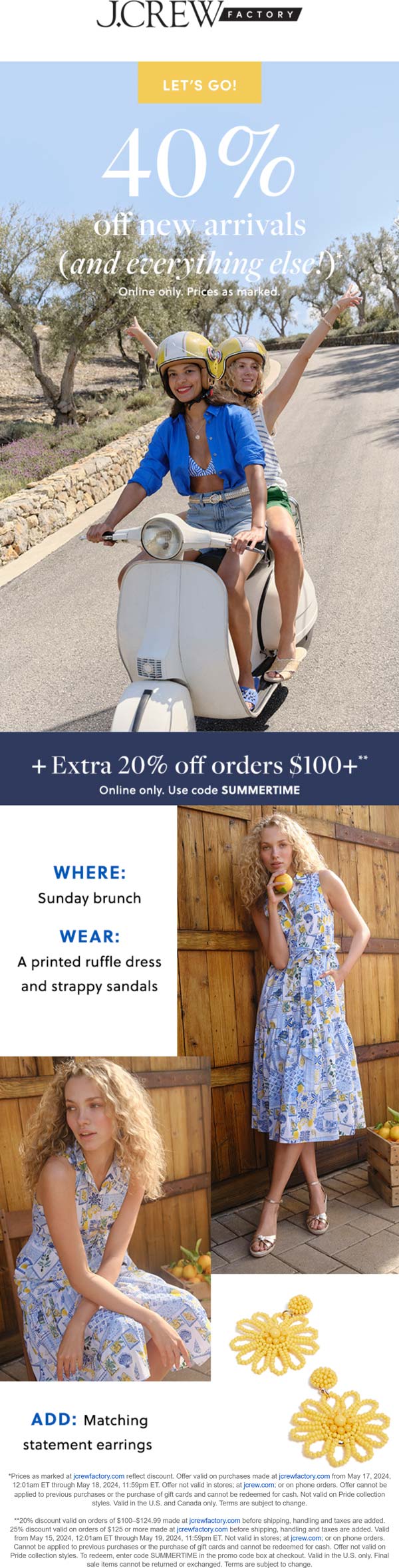 J.Crew Factory stores Coupon  40% off everything online at J.Crew Factory #jcrewfactory 