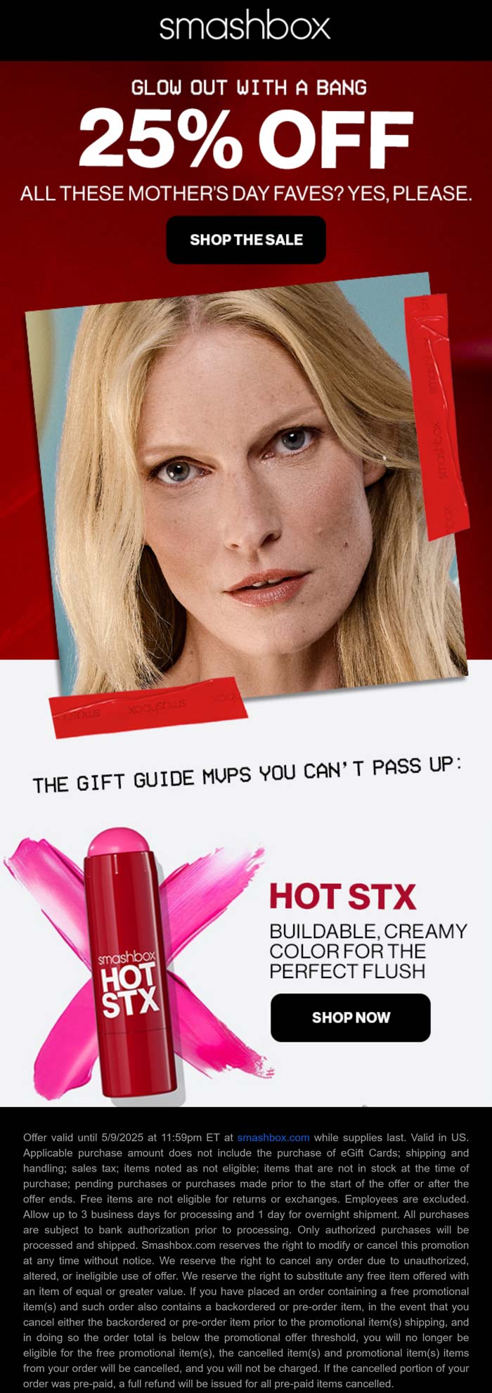 Smashbox stores Coupon  25% off cosmetics at Smashbox #smashbox 