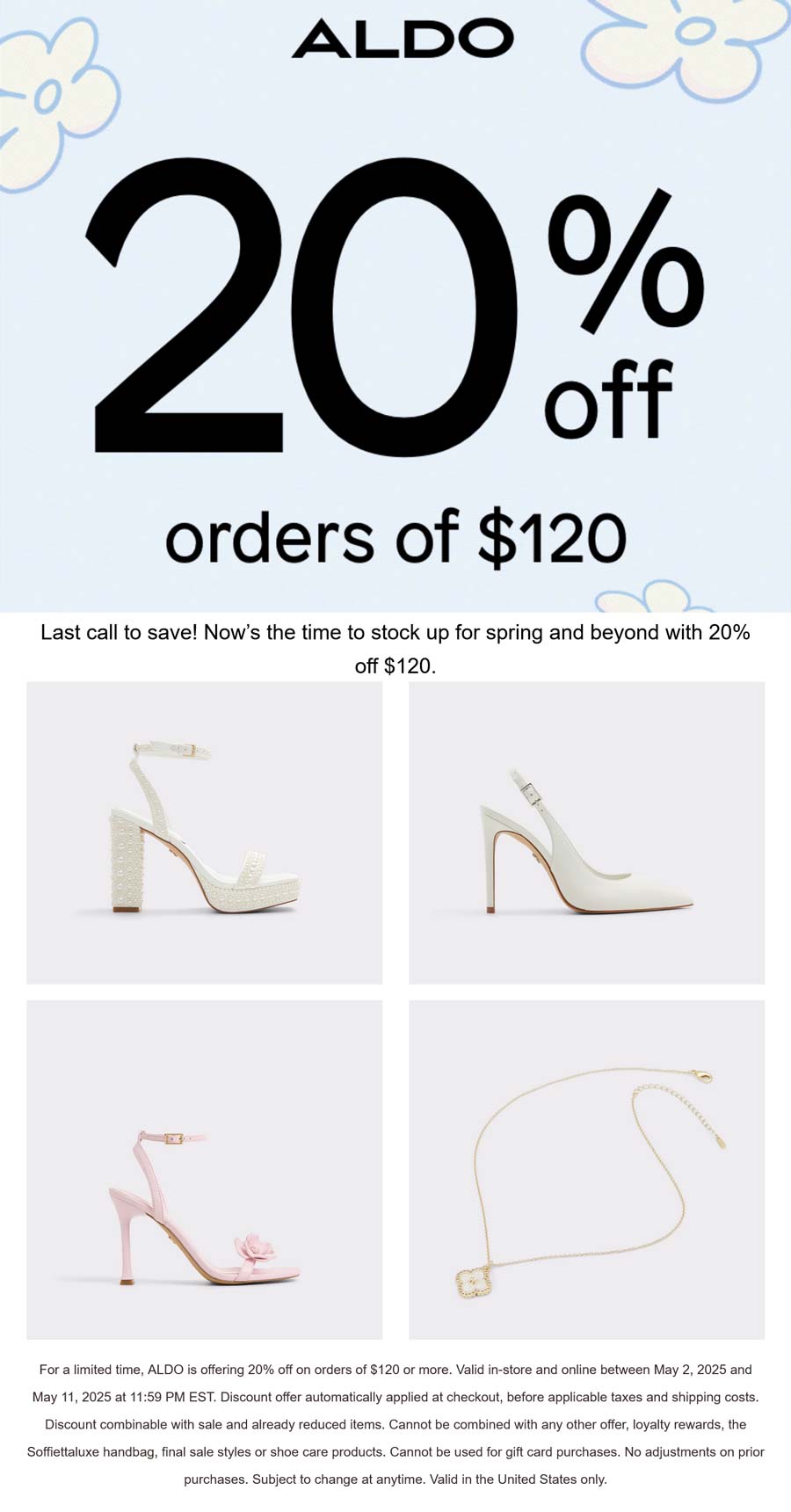 Aldo coupons & promo code for [May 2025]