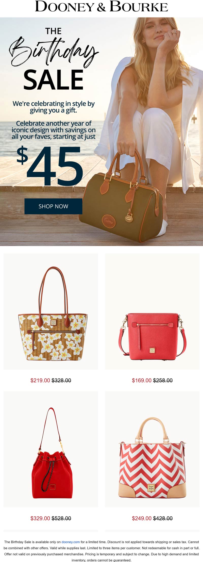 Dooney & Bourke stores Coupon  Bags starting at $45 at Dooney & Bourke #dooneybourke 