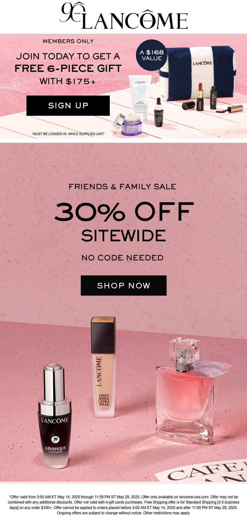 Lancome stores Coupon  30% off everything online at Lancome #lancome 
