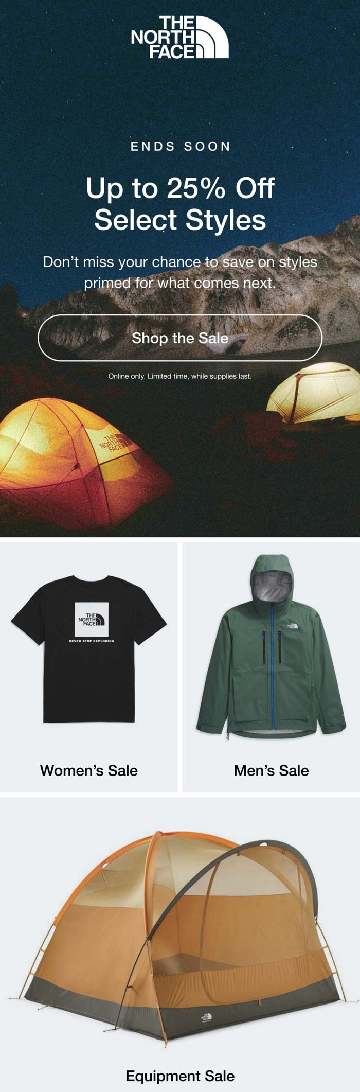 The North Face stores Coupon  25% off various styles online today at The North Face #thenorthface 
