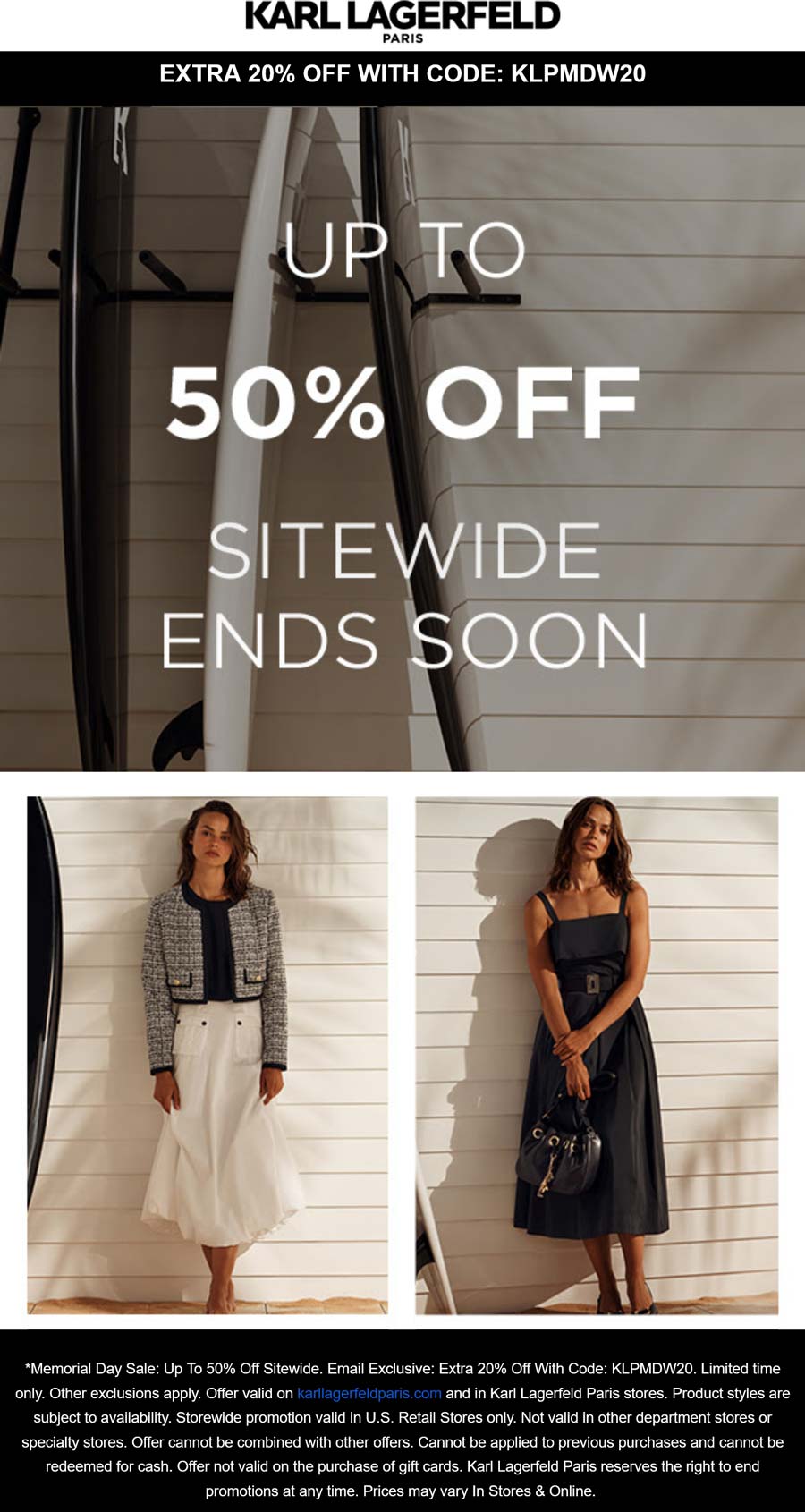 Karl Lagerfeld stores Coupon  Extra 20% off today at Karl Lagerfeld via promo code KLPMDW20 #karllagerfeld 