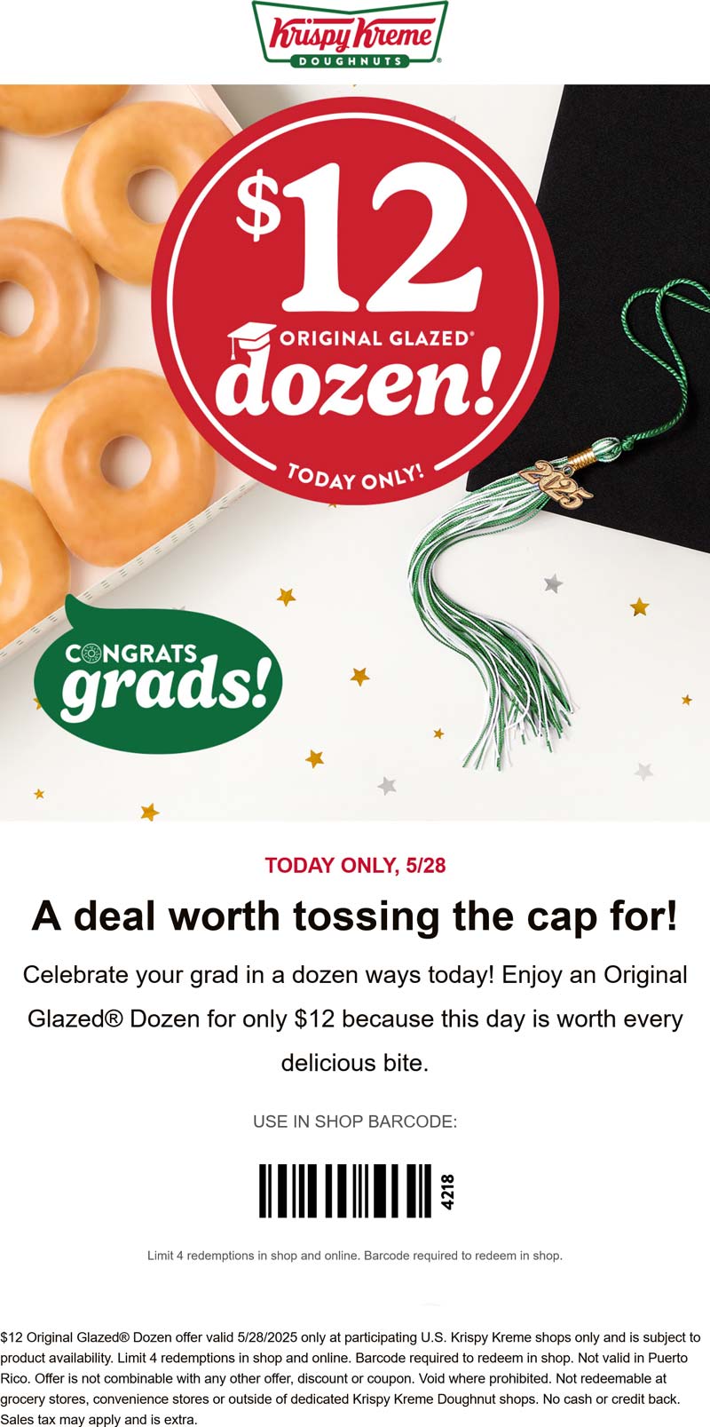Krispy Kreme coupons & promo code for [June 2025]
