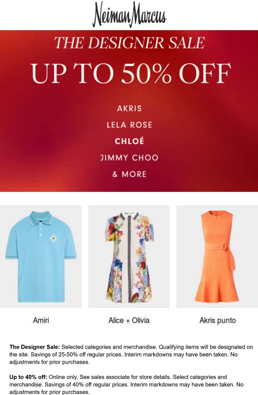 Neiman Marcus stores Coupon  25-50% off designer styles at Neiman Marcus #neimanmarcus 