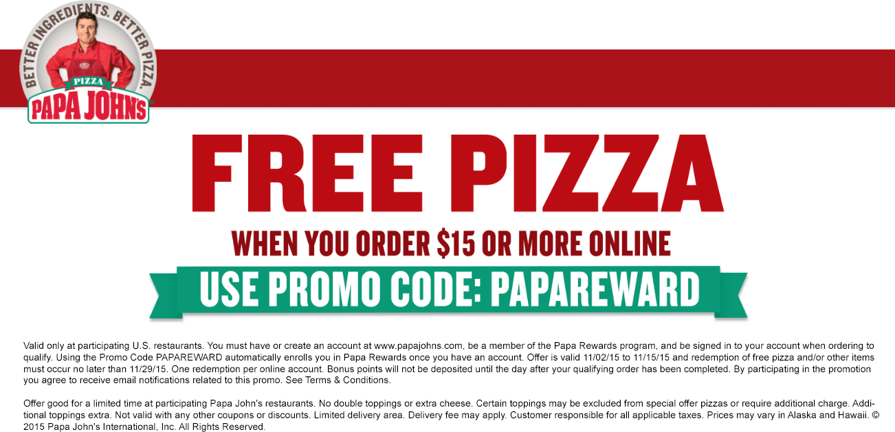 Papa Johns Promo Codes 2024 Canada Ashlie Savina