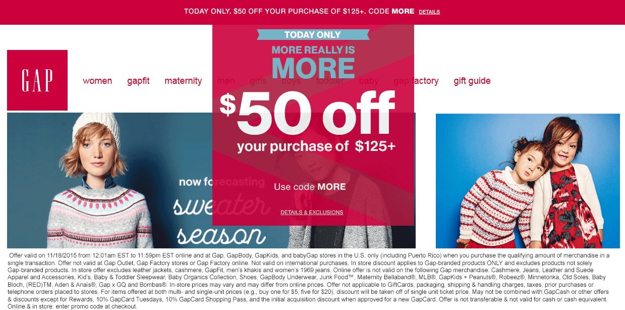 Gap coupons & promo code for [May 2024]