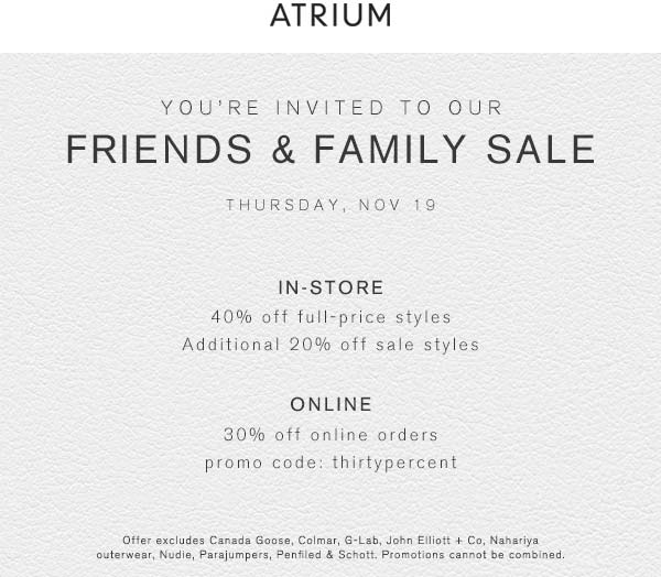 Atrium coupons & promo code for [May 2024]