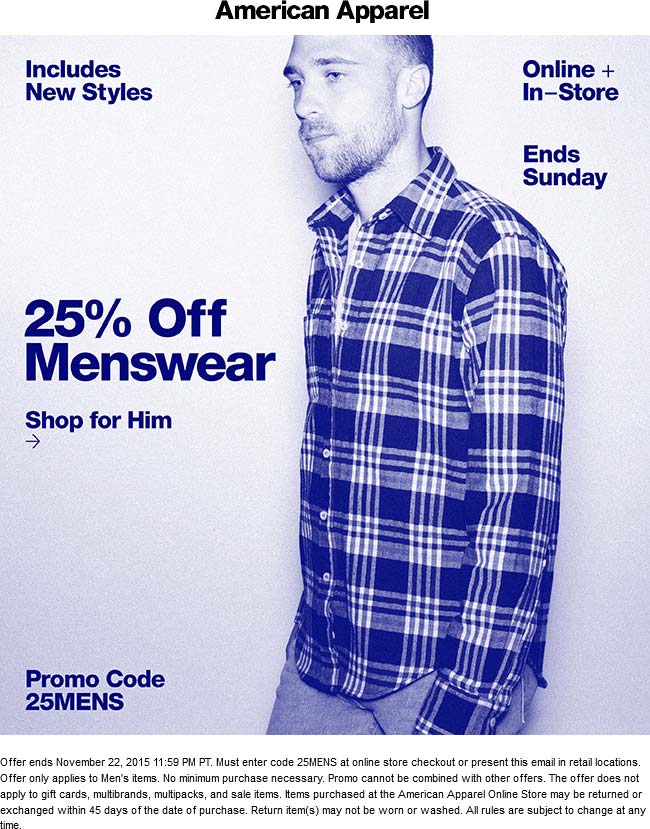 American Apparel coupons & promo code for [May 2024]