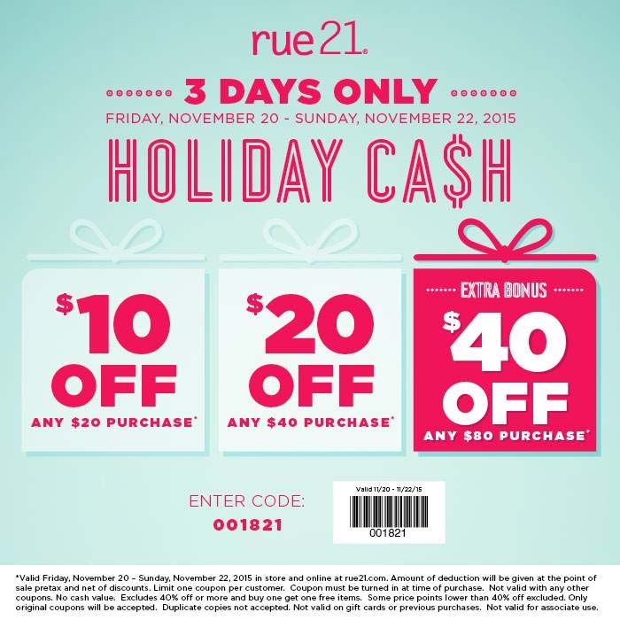 Rue21 coupons & promo code for [May 2024]