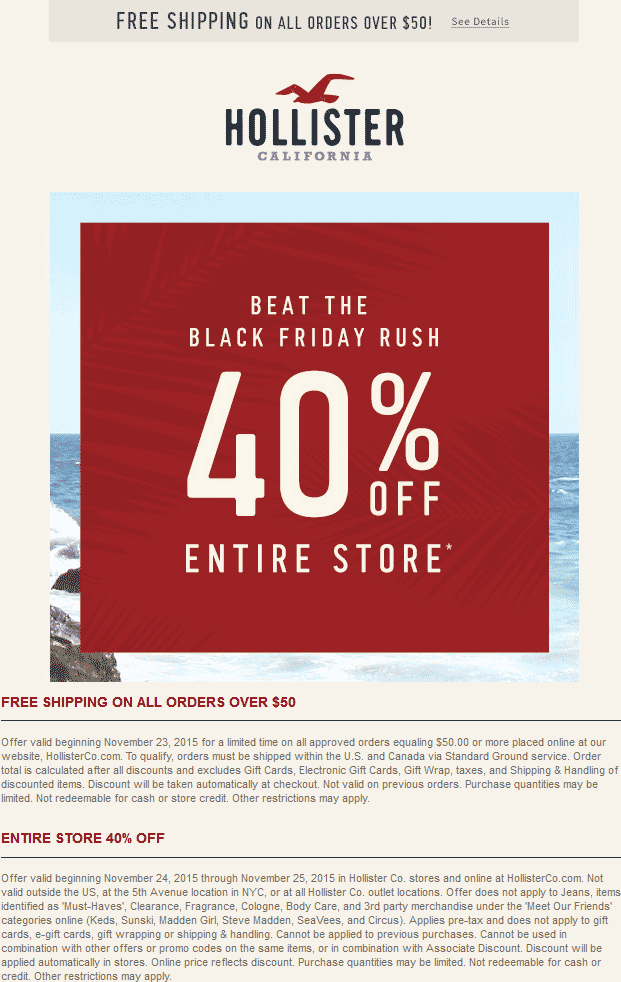 hollister coupon october 2018 Cheaper 