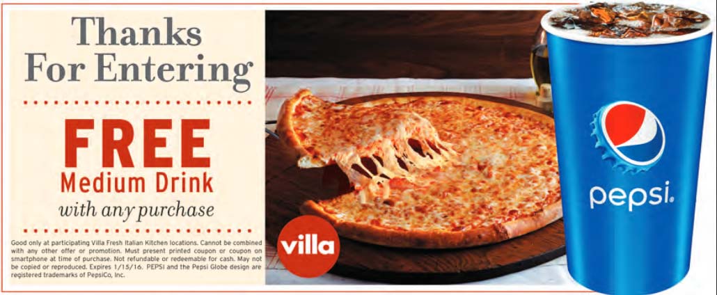 Villa Pizza coupons & promo code for [May 2024]