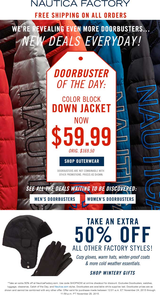Nautica Factory coupons & promo code for [April 2024]