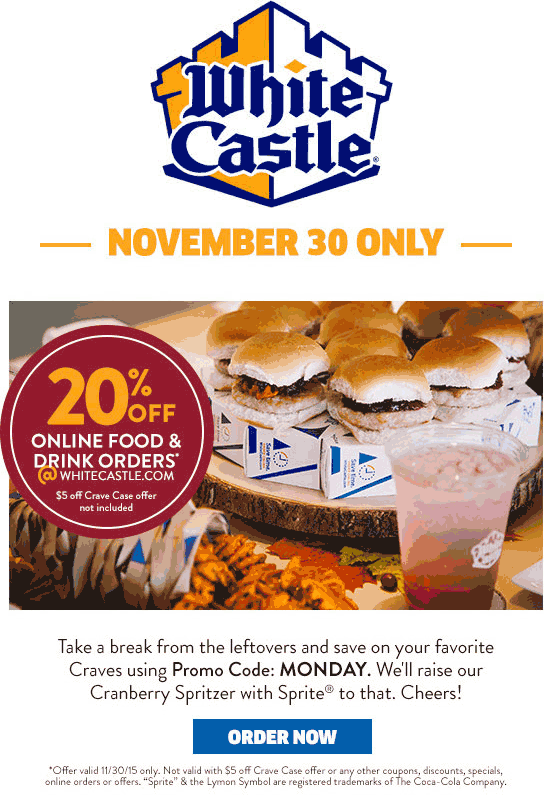 White Castle February 2024 Coupons and Promo Codes 🛒