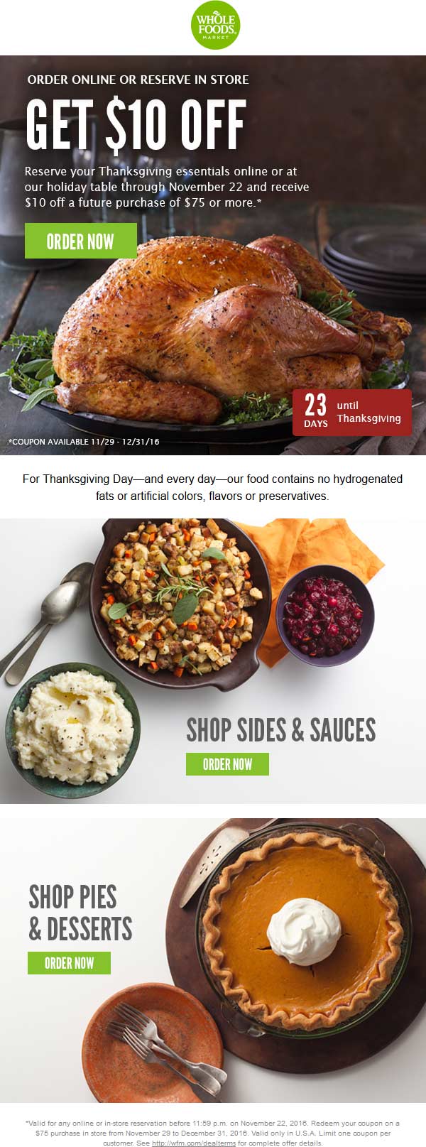 View Whole Foods Thanksgiving 2021 Promo Code Background