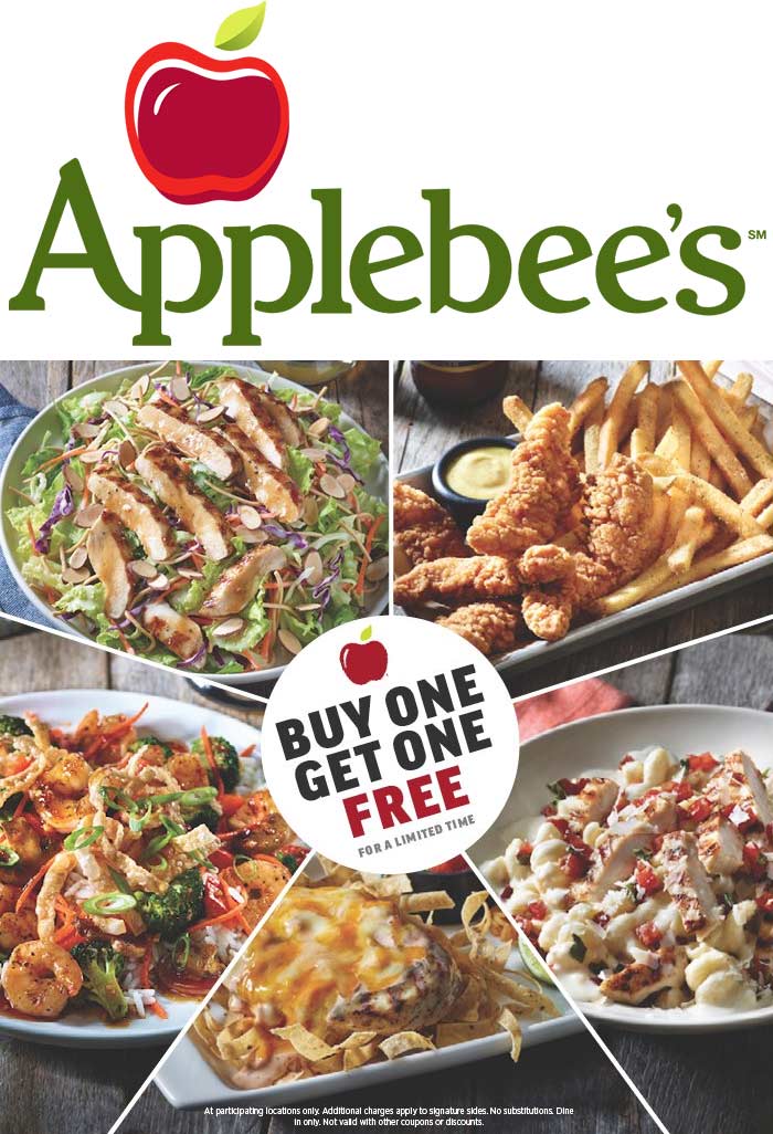 Applebees September 2021 Coupons and Promo Codes 🛒