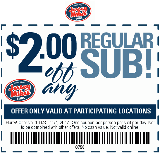 jersey mike's coupon