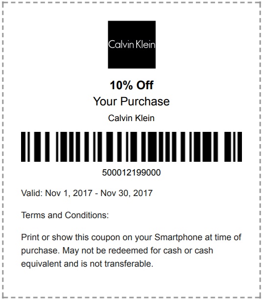 Calvin Klein Coupon April 2024 10% off at Calvin Klein