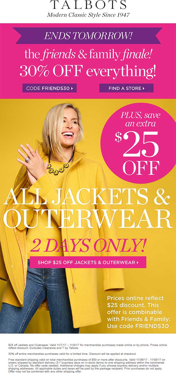 Talbots coupons & promo code for [May 2024]