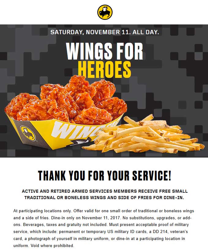 Buffalo Wild Wings March 2024 Coupons and Promo Codes 🛒