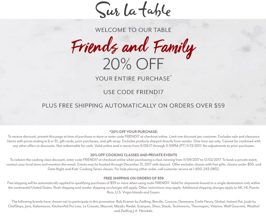 Sur La Table coupons & promo code for [May 2024]