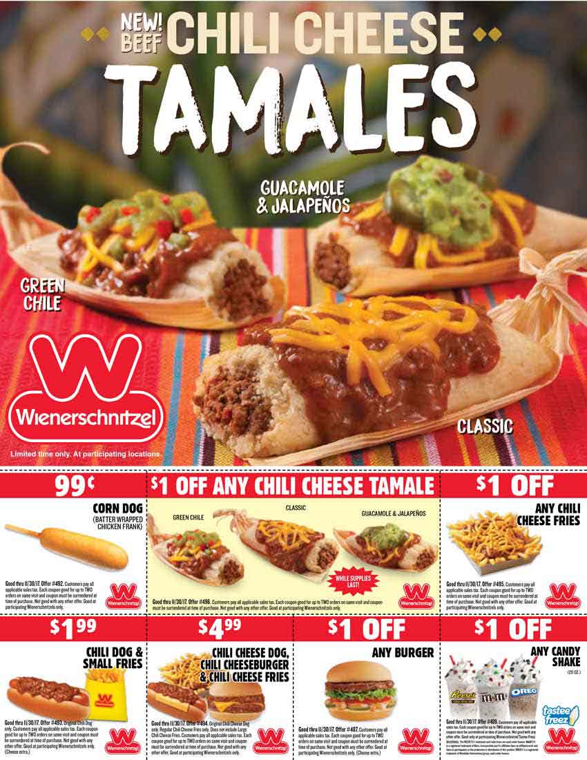  1 Off A Burger More At Wienerschnitzel Restaurants Wienerschnitzel 