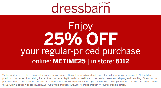 Dressbarn online coupons hotsell