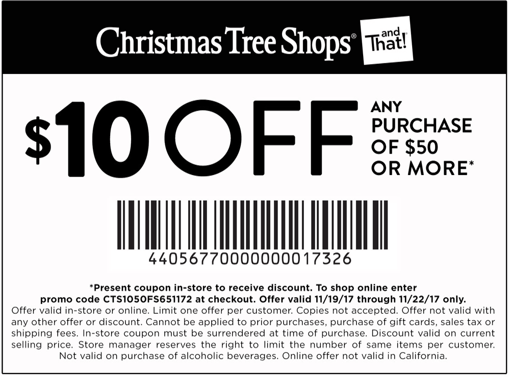 Christmas Tree Shops February 2024 Coupons and Promo Codes 🛒