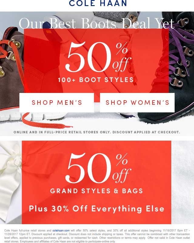 Cole Haan coupons & promo code for [May 2024]