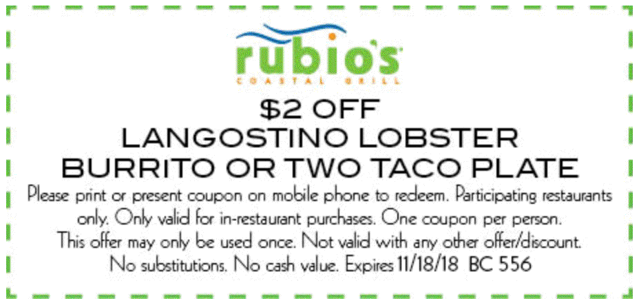 Rubios June 2021 Coupons and Promo Codes 🛒