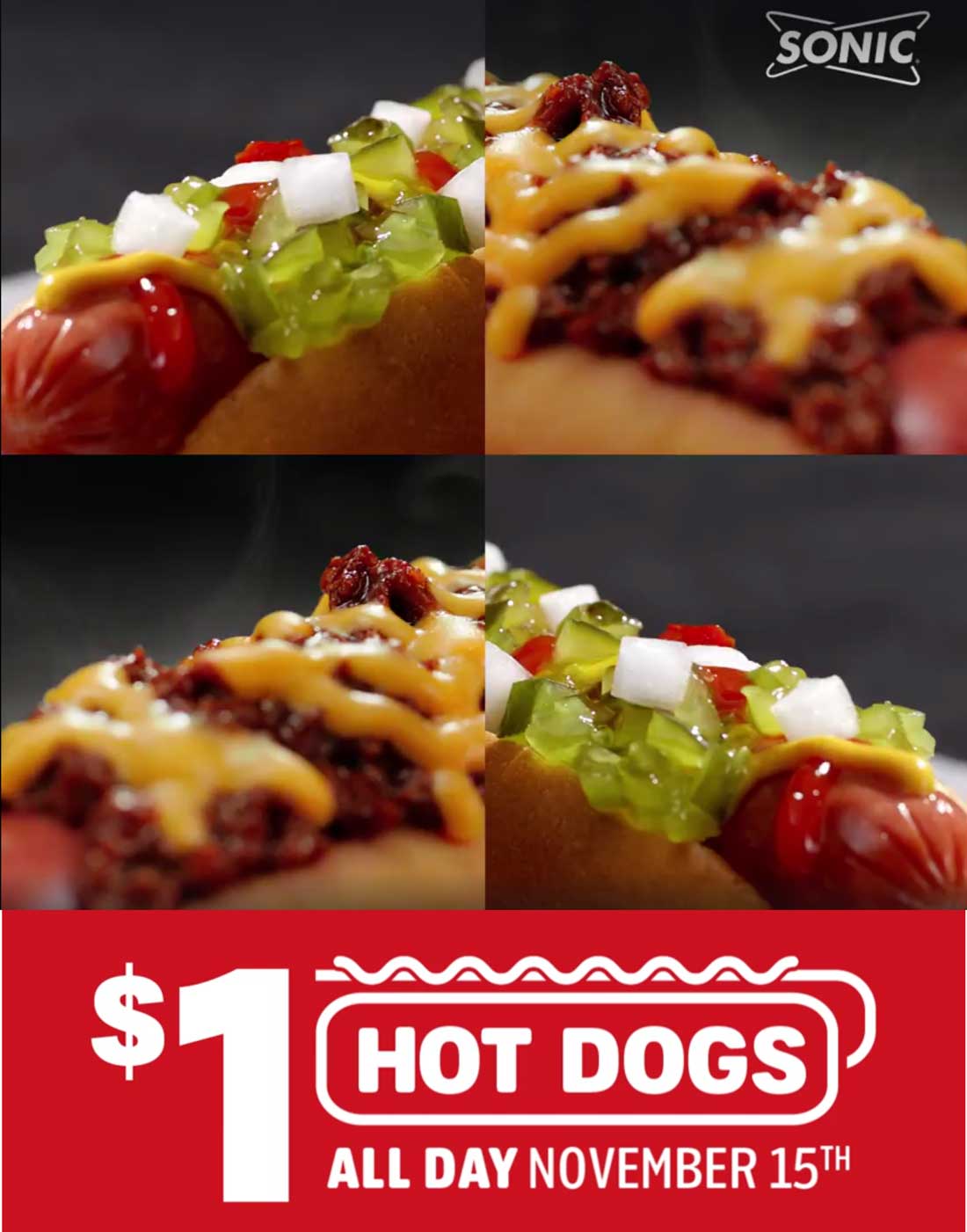 Sonic Drive-In Coupon April 2024 $1 hot dogs Thursday at Sonic Drive-In restaurants