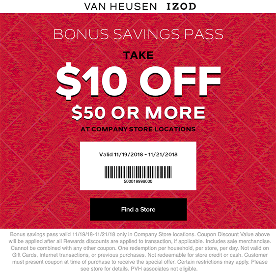 Van Heusen March 2021 Coupons and Promo 