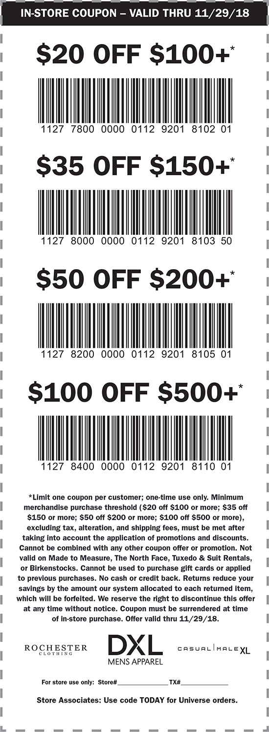 Destination XL coupons & promo code for [April 2024]